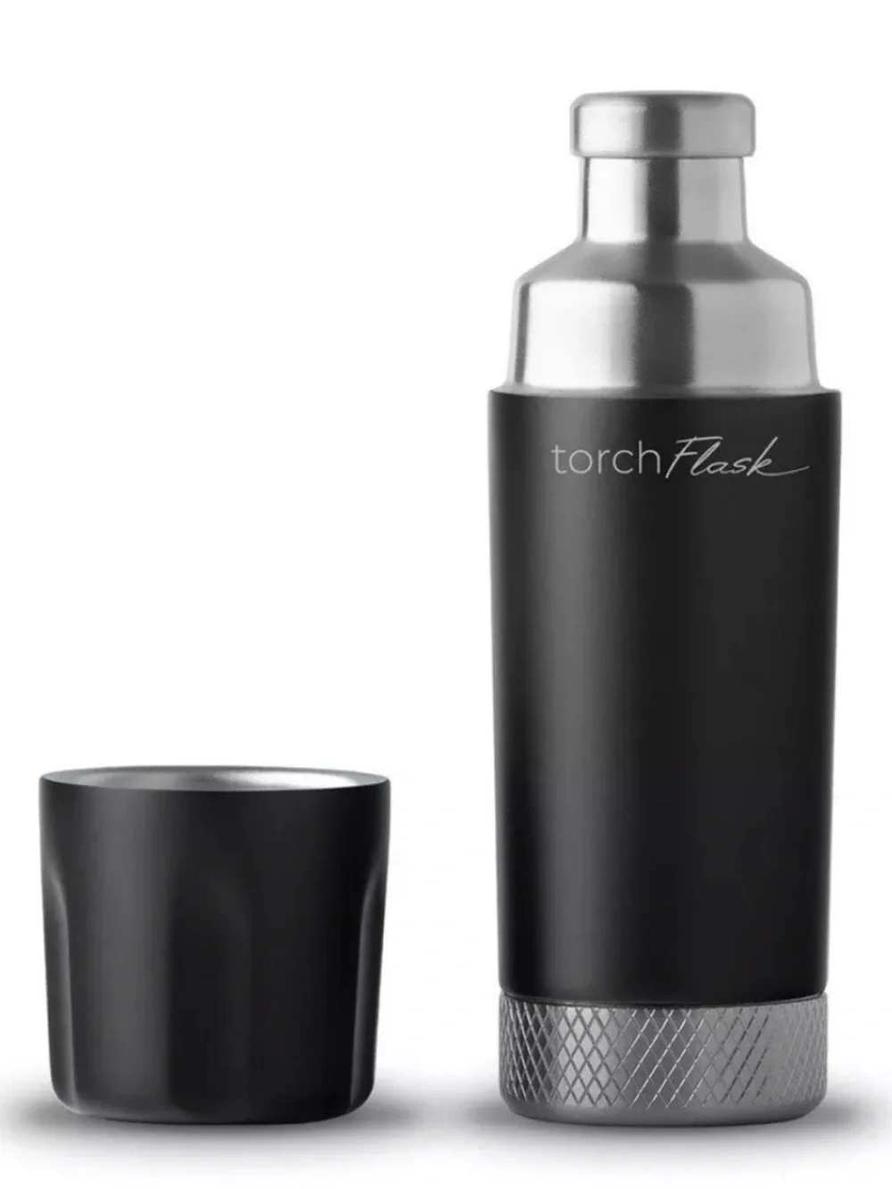 High Camp Torch Flask 6oz Onyx • NWT • Stainless Steel Insulated Travel Flask
